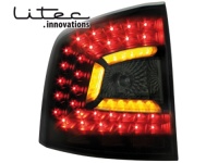 LITEC LED zadní světla Škoda Octavia II 1Z Combi včetně Facelift -- rok výroby 2004-08 / 2008-13 černé/kouřové LITEC LED zadní světla Škoda Octavia II 1Z Combi včetně Facelift -- rok výroby 2004-08 / 2008-13 černé/kouřové