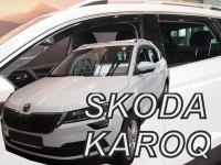 Deflektory (ofuky) bočních oken Škoda Karoq 5dv. -- rok výroby 2017- kouřové provedení (kompletní sada-přední i zadní okna) Deflektory (ofuky) bočních oken Škoda Karoq 5dv. -- rok výroby 2017- kouřové provedení (kompletní sada-přední i zadní okna)