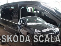 Deflektory (ofuky) bo�n�ch oken �koda Scala 5dv. -- od roku v�roby 2019- kou�ov� proveden� (kompletn� sada-p�edn� i zadn� okna)