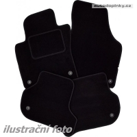 Textiln� koberce p�esn� tvarovan� �koda Octavia II facelift -- od roku v�roby 2008- ( kompletn� sada - 4 kusy koberce )